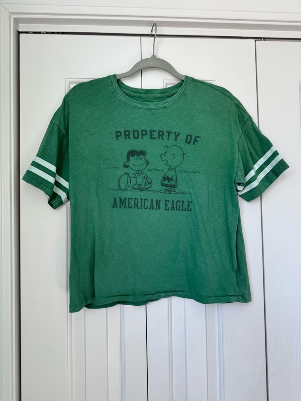 American Eagle Outfitters x Peanuts Green Graphic Tee